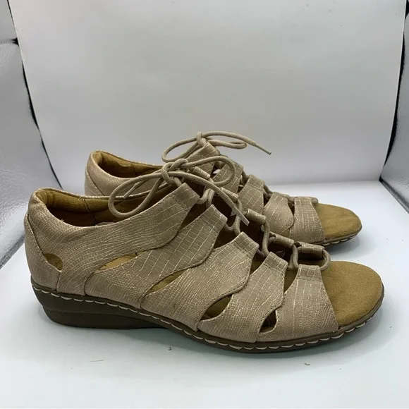 Naturalizer - Natural Soul BEATRICE Lace Up Sandal Open toe Comfort size 7.5W - Picture 5 of 8